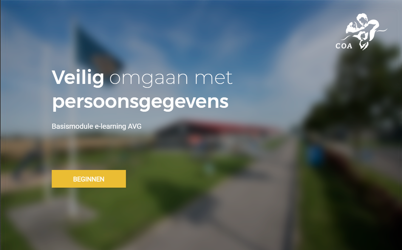 COA - avg beginscherm